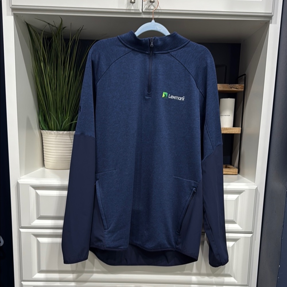 Lexmark Navy Blue Quarter-Zip Pullover coldgear Under Armour